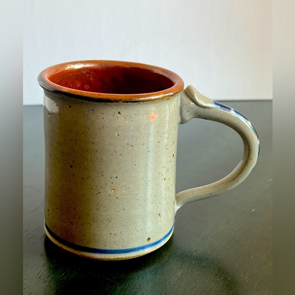 VTG DON HARVEY Salt Glazed Stoneware Studio Pottery Mug. Handmade Artist Signed - Picture 3 of 5